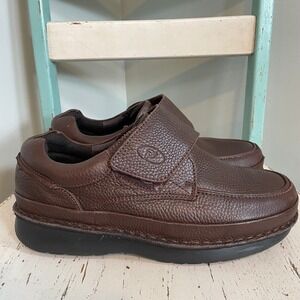 Propet Men's Scandia Strap Shoe M5015 Brown Leather 11.5 Wide Diabetic Comfort